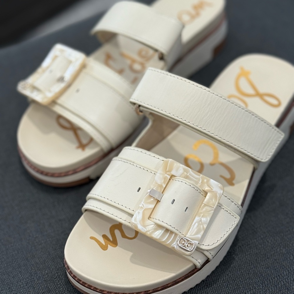 Sam Edelman Adrianna Slide Sandal With Stylish Velcro Staps